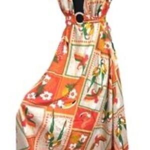 Live 4 Truth Vibrant Orange Floral Maxi Dress